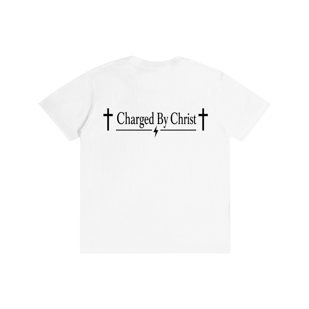 White Charged by Christ Pure Cotton Unisex T-Shirt